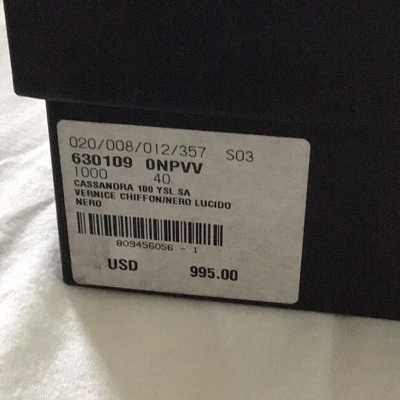 Authentic Saint Laurent Casandra heels in Nero(Black) - Picture 14 of 15